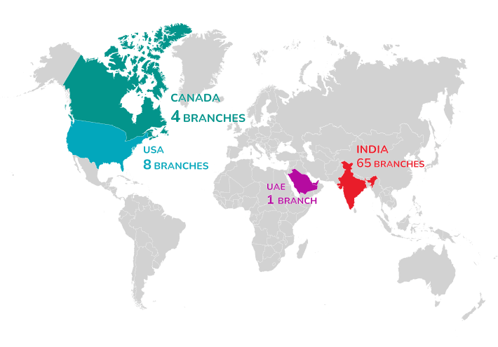 We are a leading b2b travel agency with a presence in 4 countries - India, USA, UAE, Canada